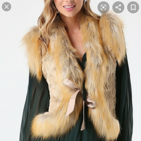 bebe | Tops | Bebe Faux Fur Vest | Poshmark